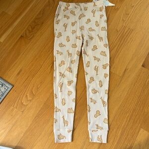 Gelato pique pants light pink/animals NWT